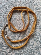 Smycz miejska przepinana 200cm miodowa