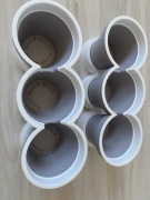 Doniczka osłonka na zioła 2 kmpl szare