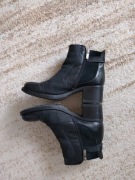 Skórzane botki Marco Shoes 38 czarne buty jesienne