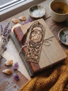 Zakładka BARAN  Ręcznie wypalana w drewnie | Głęboka faktura