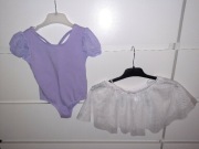 Body balet/gimnastyka r.92/98 i spódniczka r.3