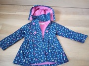 Kurtka p/deszczowa, wodoodporna, ocieplana polarem 92/98cm