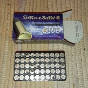 Łuski - 50 łusek .22LR + pudełko + koszyczek S&B CLUB