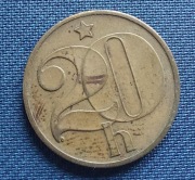 Moneta Czechosłowacja 20 Halerzy 1982
