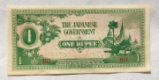 Birma 1 Rupia 1942 – Japońska Okupacja – P# 14 – Stan Bankowy UNC!