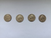 Ćwierć dolara USA 1978, 1992, 1991, 1997