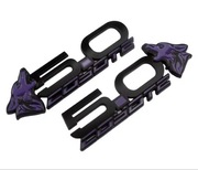 Znaczki emblematy mustang GT coyote 5.0 czarno fioletowy