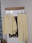 Komplet cytrynowy złote wstawki +gratis .