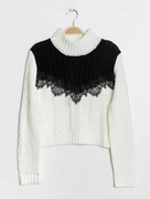 Jessy Line Jessy & Co sweter z koronką S/M