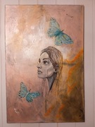 Duży obraz Kobieta 90x60 