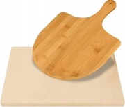 Kamień do pieczenia ceramiczny 38x30 cm z łopatką