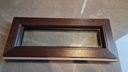 Okienko fix. Stan bardzo dobry. 28cmx69cm. Kolor brąz wenge.