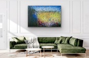Abstrakcja 140x90cm pejzaż akryl na płótnie ręcznie malowan