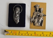 Dwie płaskorzeźby Matka Boska z Dzieciątkiem