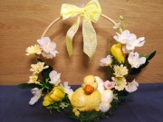 Stroik Wielkanocny na kole