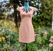 Sukienka Fever London wełna 38 M retro vintage