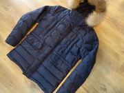 Kurtka zimowa pikowana Lavard granatowa puchowa naturalne pierze rozm M