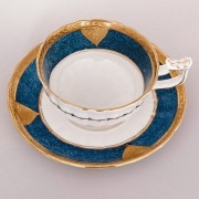 **BRABANT**filiżanka Powder Royal Blue porcelana Tuscan XIX/XX