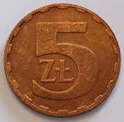 5 zł złotych 1986 r.  ładna