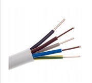 Przewód ELPAR YDYżo 5x4 450/750V miedziany DRUT - 8m