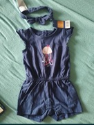 Nowy komplet kombinezon + opaska body dla dziewczynki 62/68 dla bliźniaczek