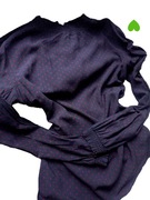 Bluzka S. Oliver granatowa czarna czerwona wzór długi rękaw M 38