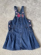 Sukienka jeansowa ogrodniczka 110 116