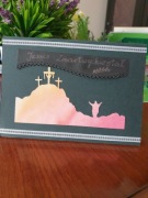 Kartka wielkanocna,świąteczna, chrześcijańska,hand