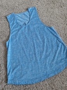 Koszulka sportowa top na ramiączkach niebieska do ćwiczeń bieganie