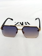 Okulary przeciwsłoneczne męskie z metalową ramką Modern Style ~ Zara