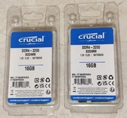 NOWY RAM 32GB - 2x Crucial DDR4 sodimm 16GB 3200MHz CL22 - 2x CT16G4SFRA32A