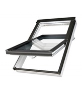 okno FAKRO PTP U4 78x118 bez nawiewnika ANTRACYT 7016 