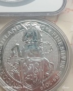 Srebrna moneta Bestie królowej 10oz White horse of Hannover of Clarence