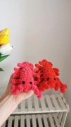 Homar na szydełku, lobster handmade, dekoracja 