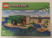 LEGO Minecraft 21254 – The Turtle Beach House – kompletne, stan idealny
