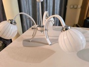 Lampa sufitowa do pokoju lub salonu, biała z chromem Largo 3R