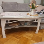 Ława w stylu shabby chic