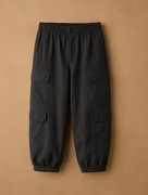 Zara spodnie o kroju parachute wygodne bawełna 134 9l antracy