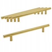 Probrico Uchwyty do szafek 5 sztuk 32cm Złote, stal nierdzewna