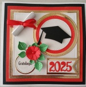 Kartka ręcznie robiona na zakończenie studiów, szkoły itp. Personalizacja.