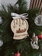 Drewniana Bombka Nasza Rodzina 3D