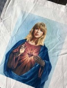 Torba bawełniana torebka tote bag cotton bawełna beżowa taylor swift
