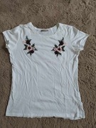 Koszulka z haftem damska rozmiar S