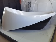 Wanna wolnostojąca Goccia Marmorin Black&White