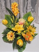 Stroik/ wiązanka na cmentarz,  wiosenna obciążona