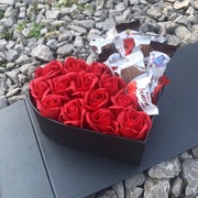 Słodki box prezent słodyczy zestaw flower 