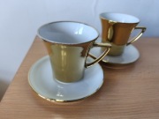 Nescafe Gold złote filiżanki kolekcjonerskie