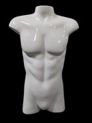 Manekin tors męski biały 