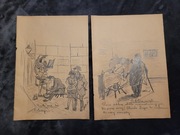 Zestaw starych szkiców 