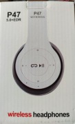 Słuchawki nauszne P47 białe lub czarne